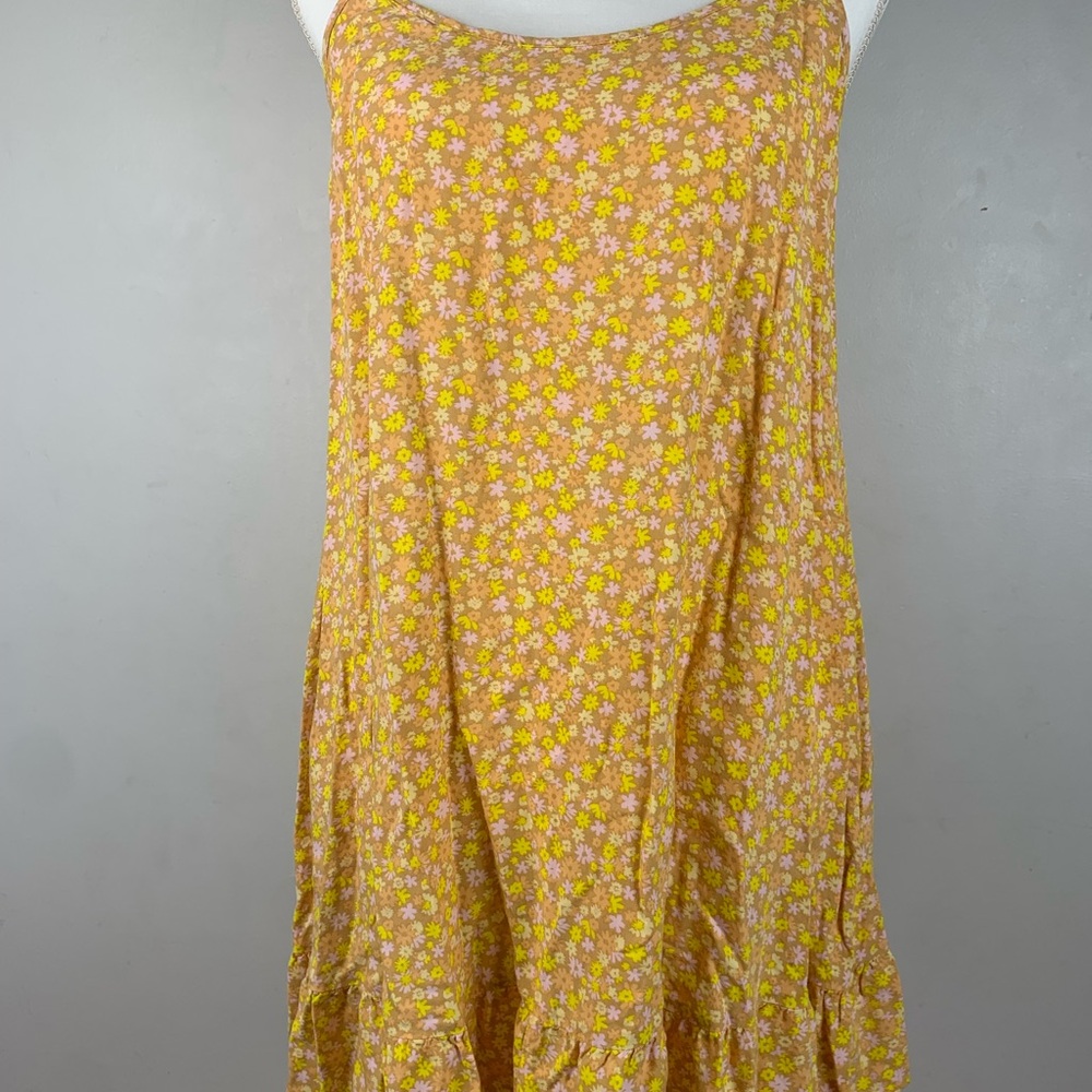Wild Fable Yellow Floral Dress Size Medium